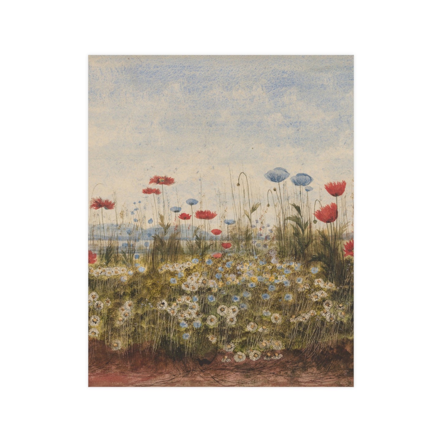 Wildflower Scene - Museum Collection - Fine Art Poster