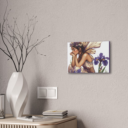 Iris You Were Here - Flowers & Fairies Collection - Fine Art Print on Canvas