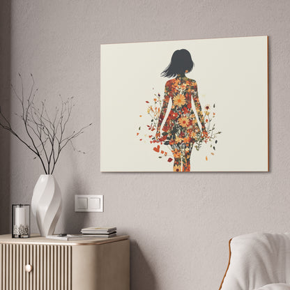 You Belong Among the Wildflowers  - Flower Girl - Print on Canvas