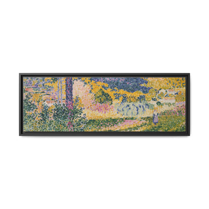 Valley with Fir Shade on the Mountain - Museum Collection - Framed Canvas Print