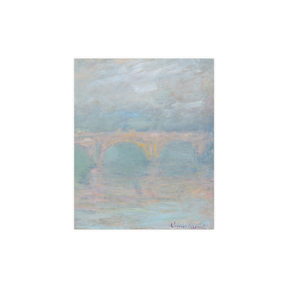 Waterloo Bridge London at Sunset - Monet Fine Art Poster