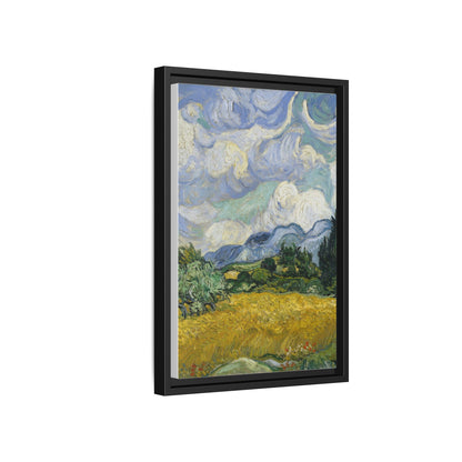 Van Gogh - Wheat Field with Cypresses - Museum Collection - Framed Canvas Print