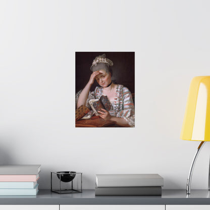 Classic Portrait - Fine Art Print - Matte Vertical Poster - Timeless Literary Woman - Art for Home Décor