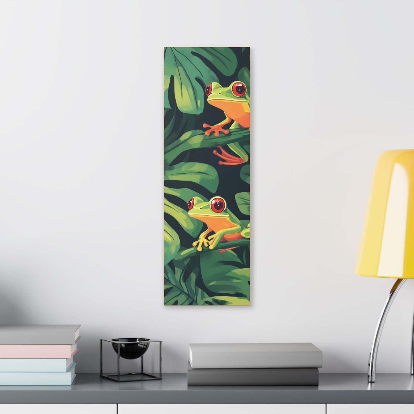 Tree Frog Trio - Garden Friends Series - Fine Art Print on Canvas