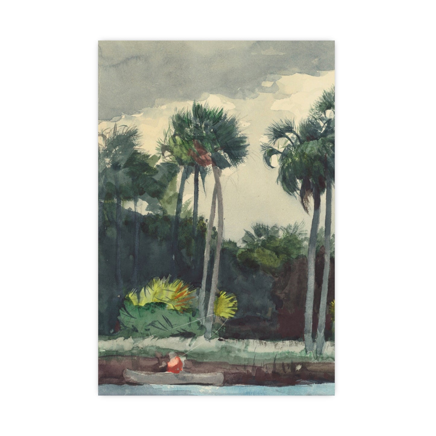 Red Shirt Homosassa Florida - Winslow Homer Fine Art Poster