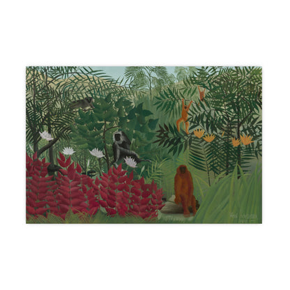 Tropical Forest with Monkeys - Rousseau Fine Art Poster