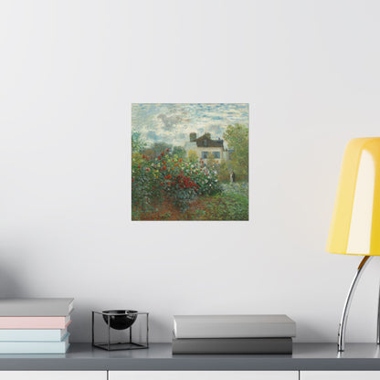 Monet - Artist's Garden at Argenteuil Fine Art Print