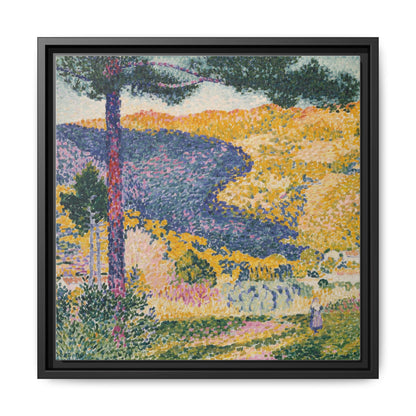 Valley with Fir Shade on the Mountain - Museum Collection - Framed Canvas Print