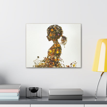 Summers Gone By - Wildflowers Fine Art Print on Canvas