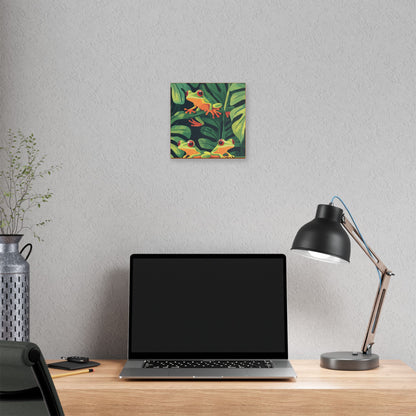 Tree Frog Trio - Garden Friends Series - Fine Art Print on Canvas