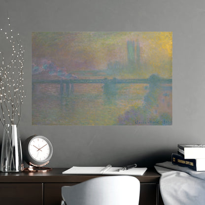 Charing Cross Bridge London - Monet Fine Art Poster