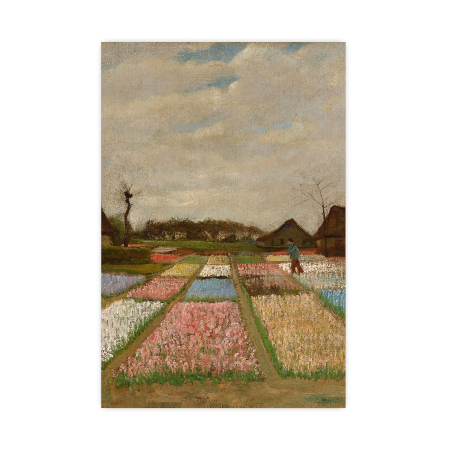 Flower Beds in Holland - Van Gogh Fine Art Poster