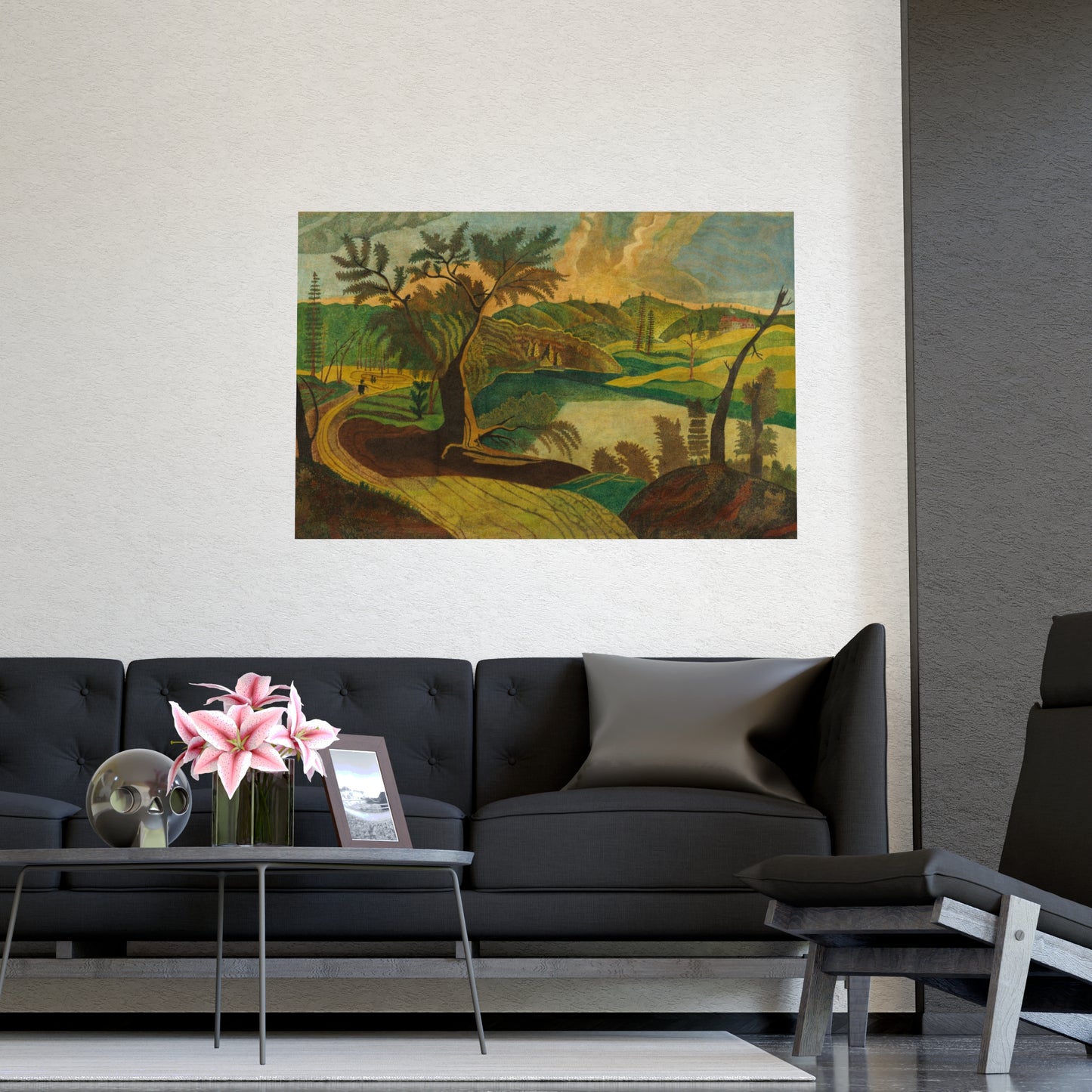 Stylized Landscape - Modern Abstract Fine Art Poster