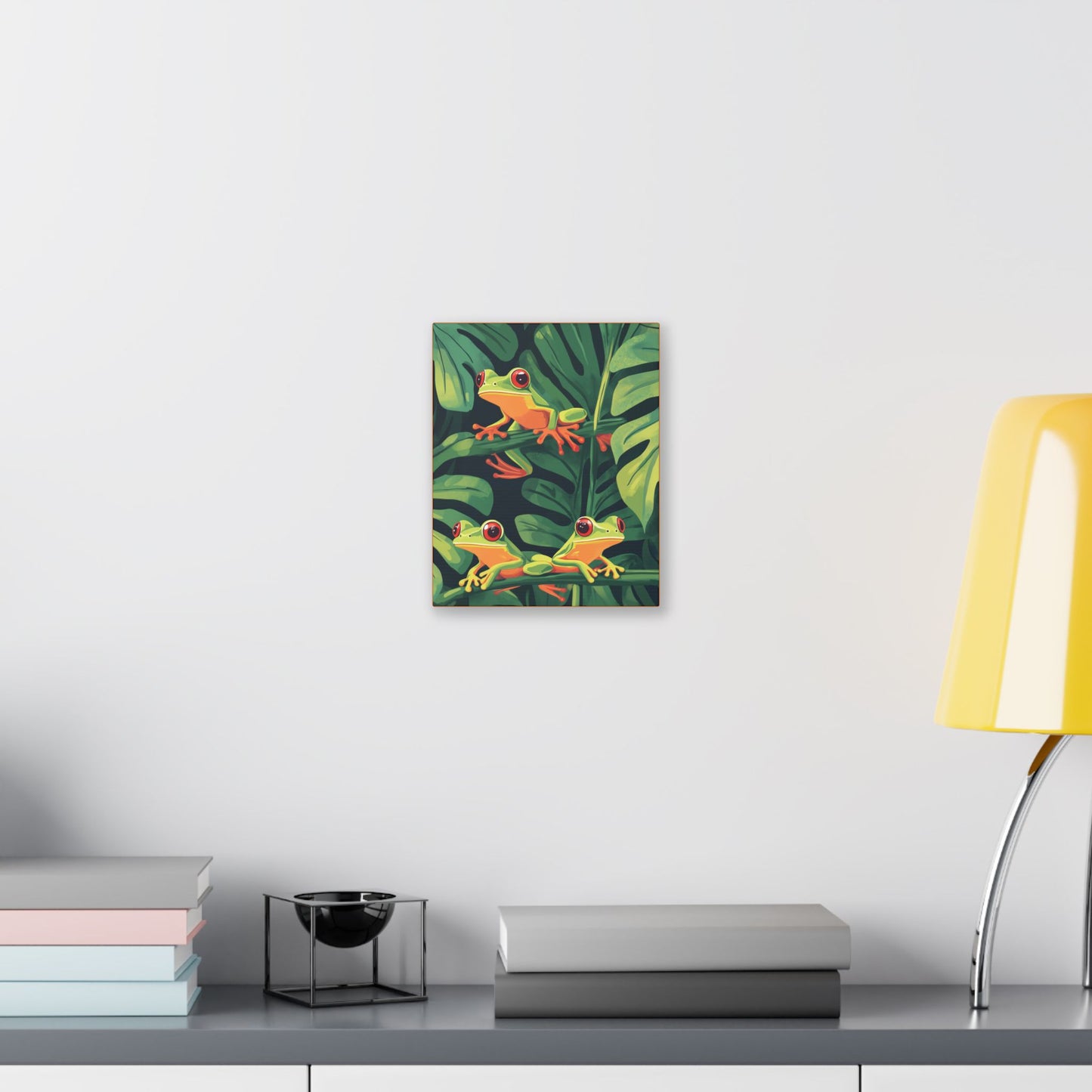 Tree Frog Trio - Garden Friends Series - Fine Art Print on Canvas