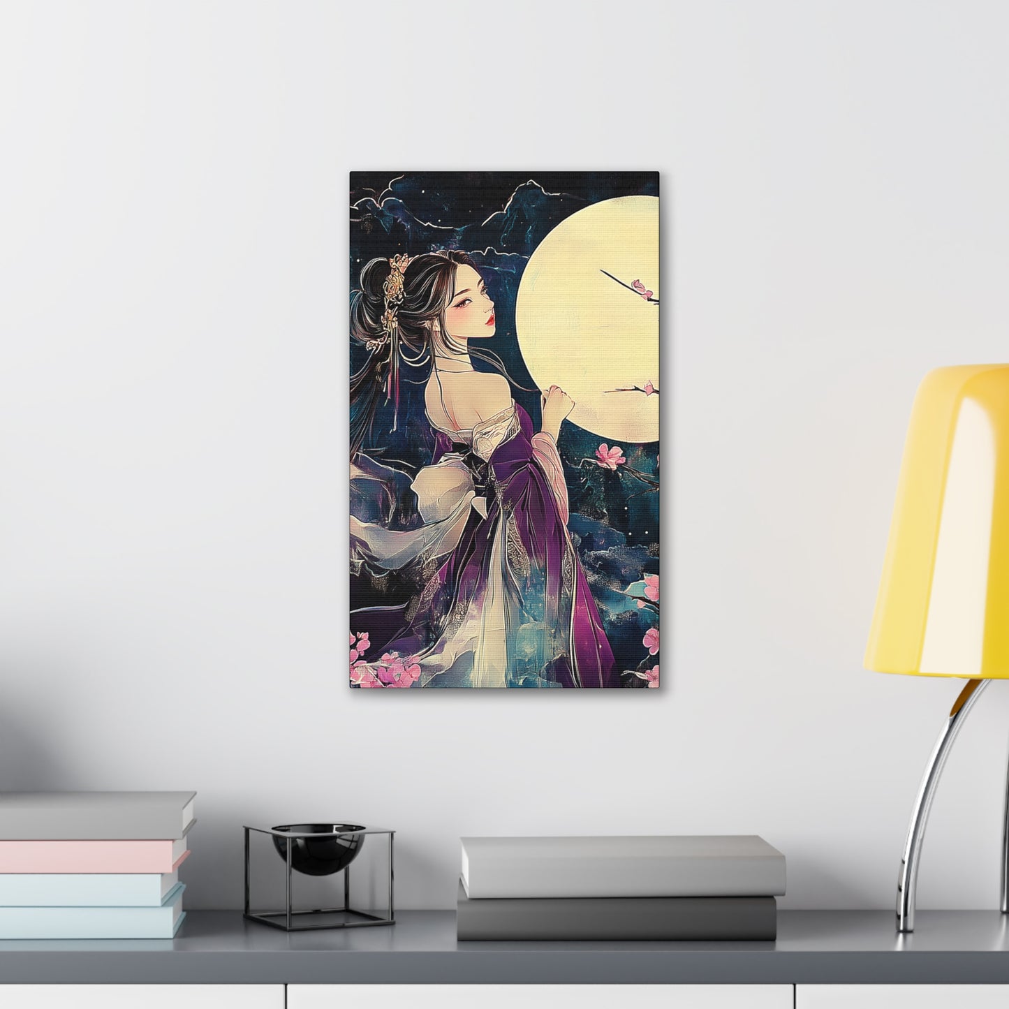 Thinking of You in the Moonlight - Fine Art Print - Wall Art on Canvas
