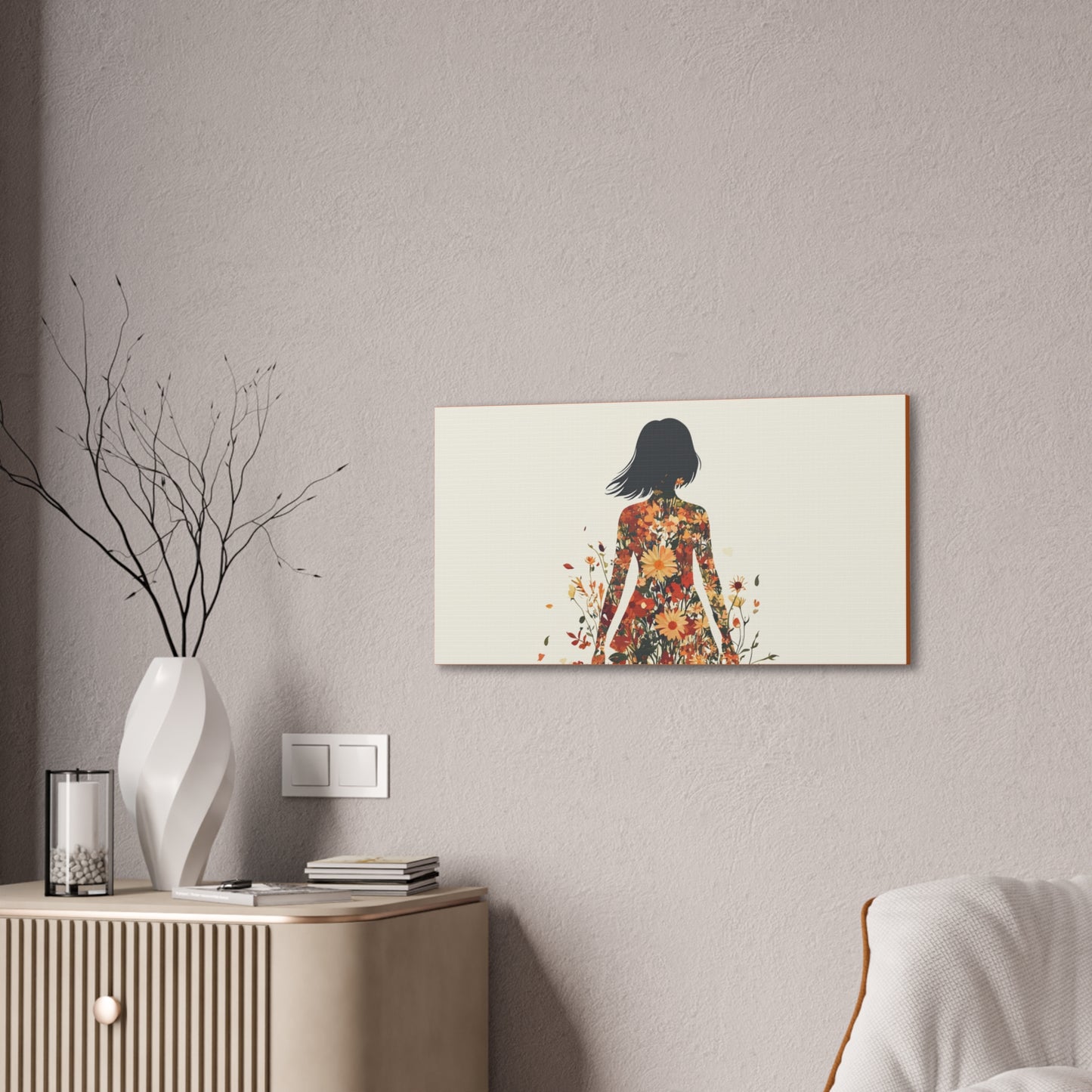 You Belong Among the Wildflowers  - Flower Girl - Print on Canvas