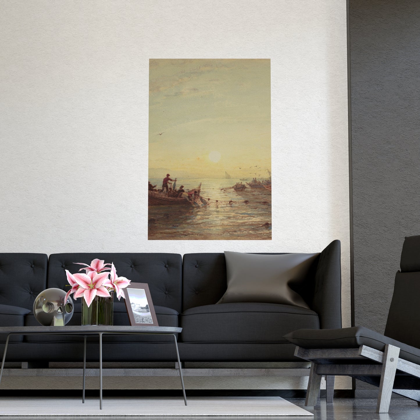 Tuna Fishing at Sunrise Marseilles - Maritime Fine Art Poster
