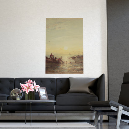 Tuna Fishing at Sunrise Marseilles - Maritime Fine Art Poster