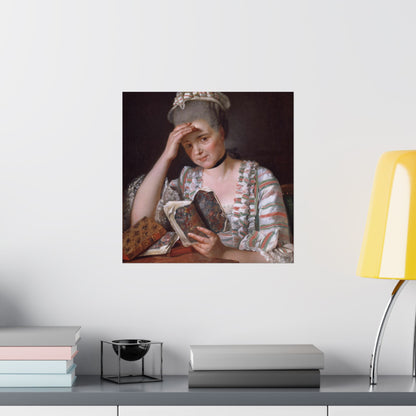 Classic Portrait - Fine Art Print - Matte Vertical Poster - Timeless Literary Woman - Art for Home Décor