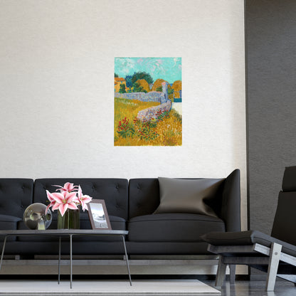 Farmhouse in Provence - Van Gogh Fine Art Poster