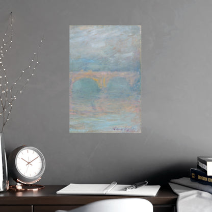 Waterloo Bridge London at Sunset - Monet Fine Art Poster