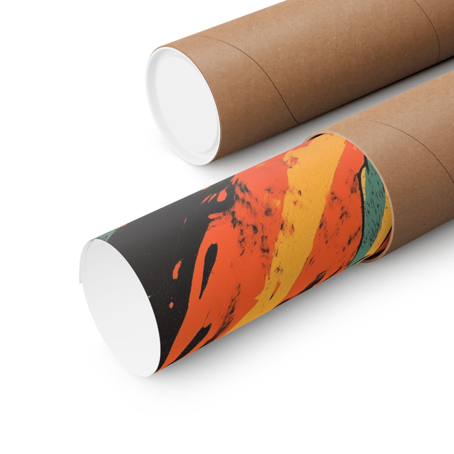 Unleashed - Tiger Jumping Through A Ring of Flames - Matte Vertical Poster - Eye-Catching Wall Art