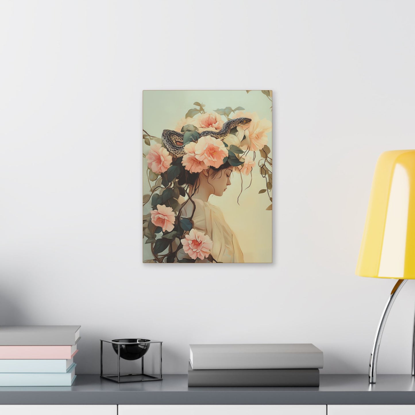 Snake Charmer - Secret Garden Series - Fine Art Print on Canvas