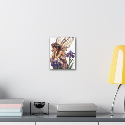 Iris You Were Here - Flowers & Fairies Collection - Fine Art Print on Canvas