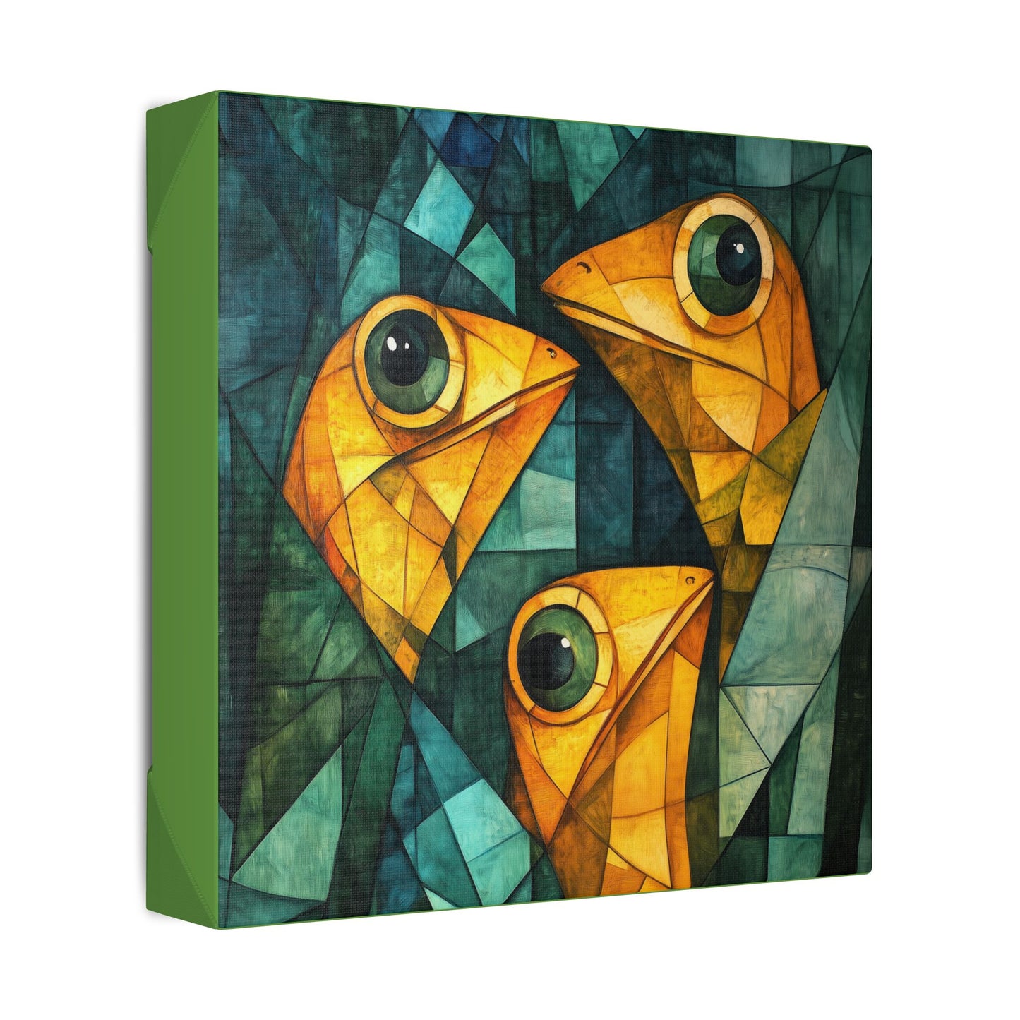 If We Don't Move Maybe They Won't See Us - Garden Friends - Fine Art Print on Canvas
