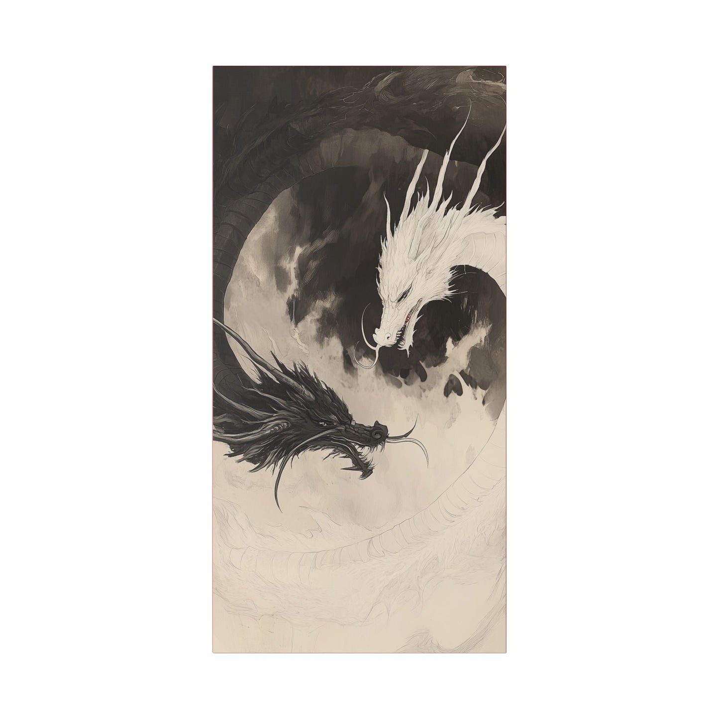 Yin & Yang - Dragon Art Collection -  Fine Art Print on Canvas