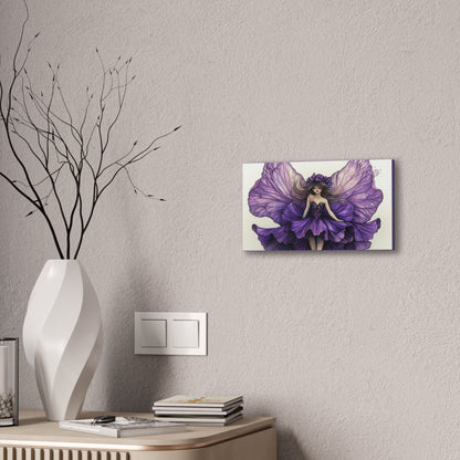 A Violet Affair - Fairies & Flowers Collection - Wall Art - on Canvas