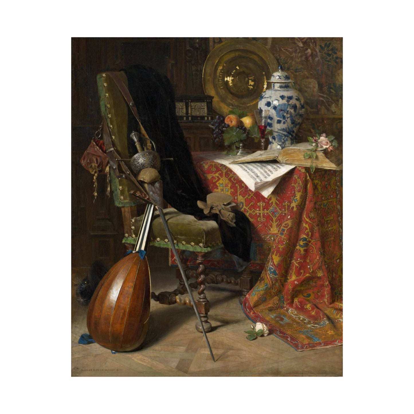 Elegant - Still Life Art - 17th Century Interior Painting - Fine Art Print - Gothic Art - Vintage Fine Art