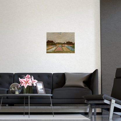 Flower Beds in Holland - Van Gogh Fine Art Poster