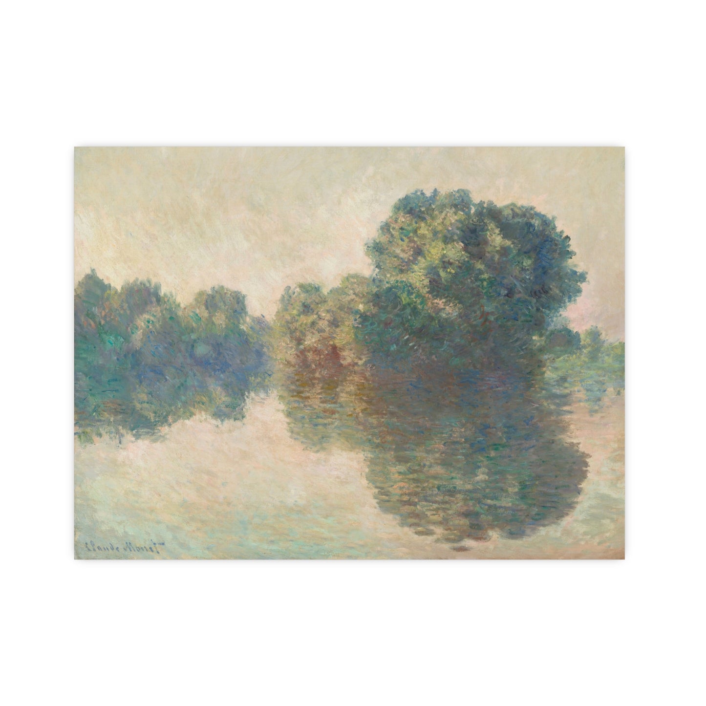 The Seine at Giverny - Monet Fine Art Poster