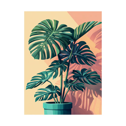 Tropical Monstera Botanical Fine Art Print
