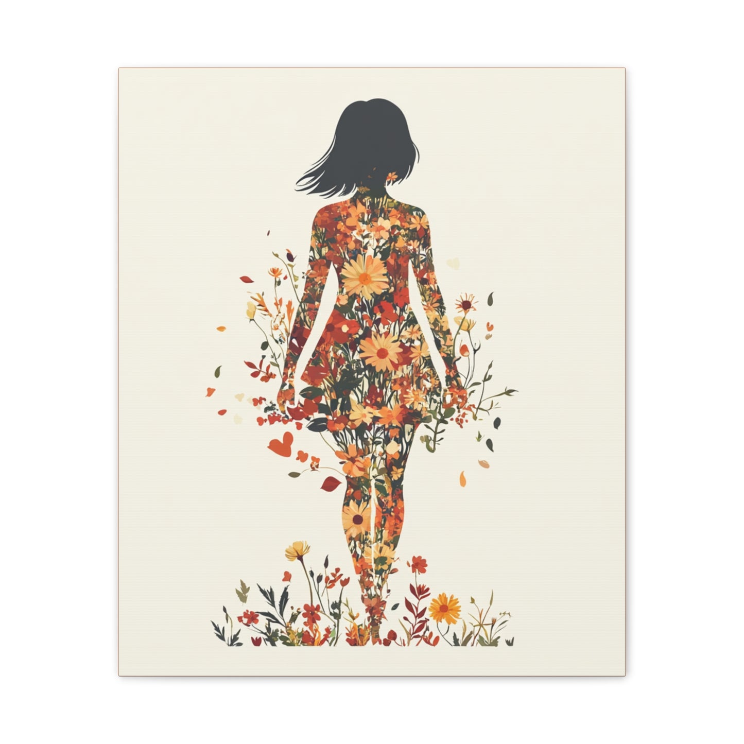 You Belong Among the Wildflowers  - Flower Girl - Print on Canvas