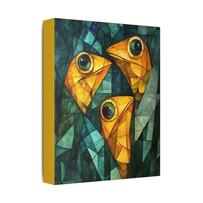 If We Don't Move Maybe They Won't See Us - Garden Friends - Fine Art Print on Canvas