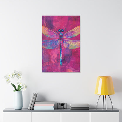 Vibrant Dragonfly - Secret Garden Series -  Fine Art Print on Canvas