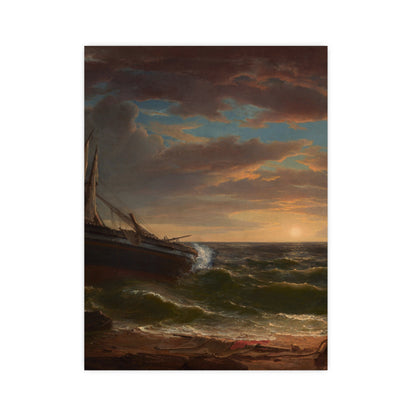 The Stranded Ship - Maritime Drama Fine Art Poster