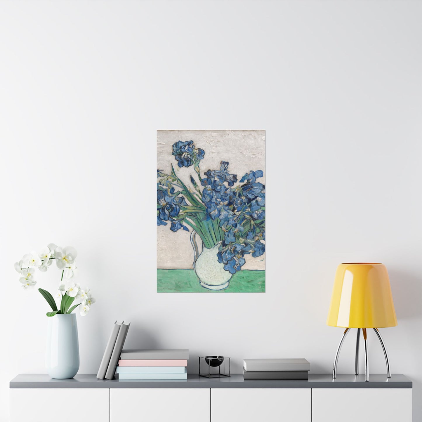 Van Gogh Irises Fine Art Print - Blue Flowers Wall Art