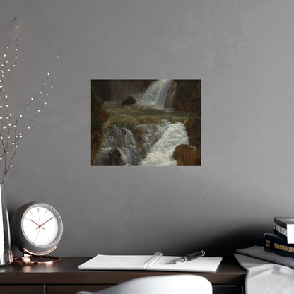 Waterfalls at Tivoli - Italian Landscape Fine Art Poster