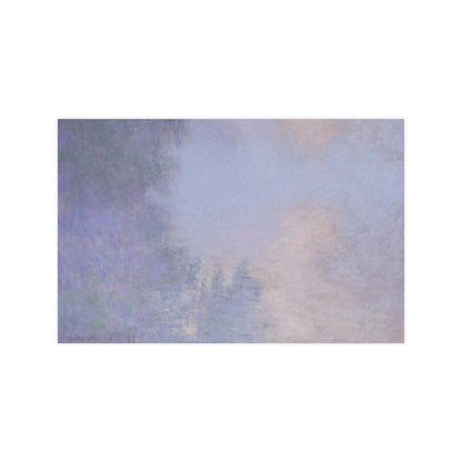 Branch of the Seine near Giverny in Mist - Monet Fine Art Poster