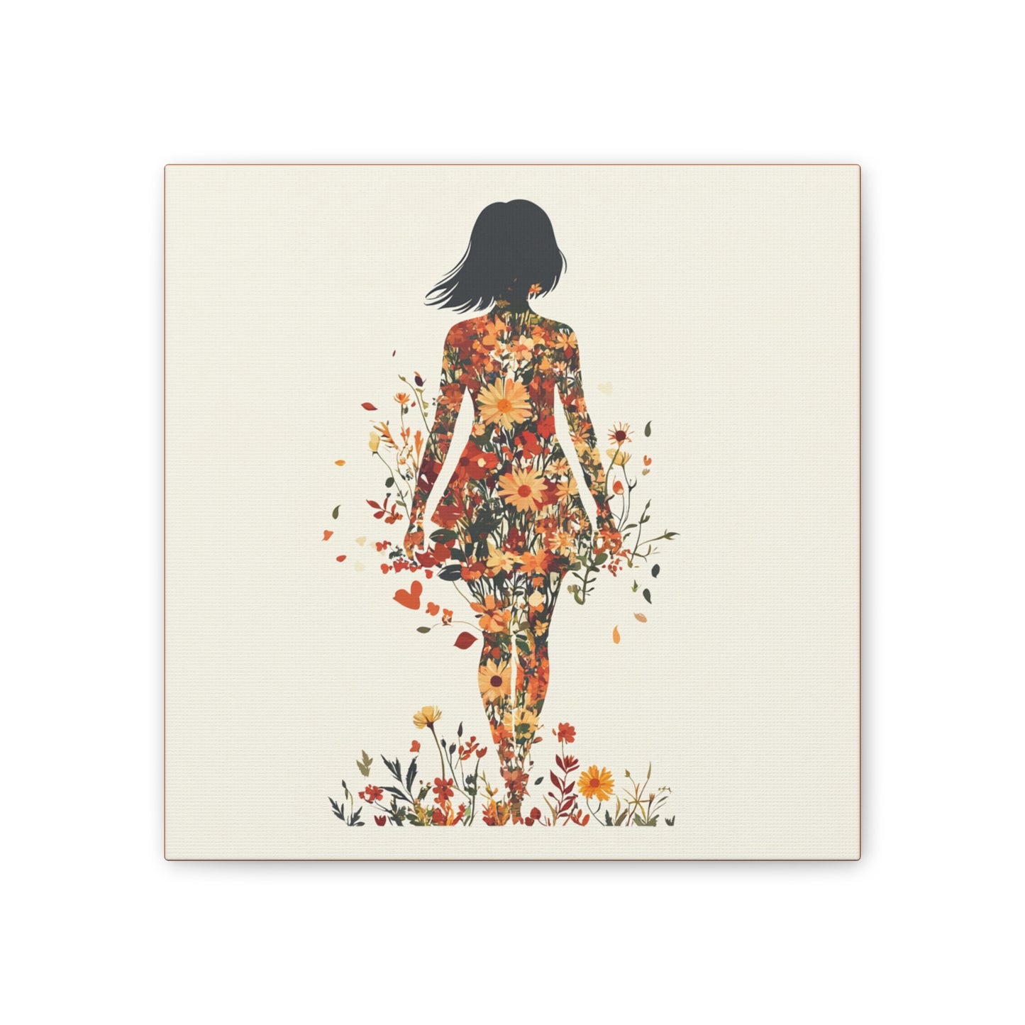 You Belong Among the Wildflowers  - Flower Girl - Print on Canvas