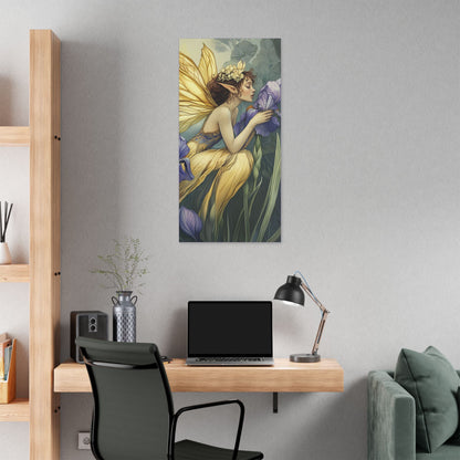 Iris You Were Here - Flowers & Fairies Collection - Fine Art Print on Canvas