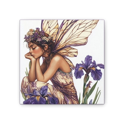Iris You Were Here - Flowers & Fairies Collection - Fine Art Print on Canvas