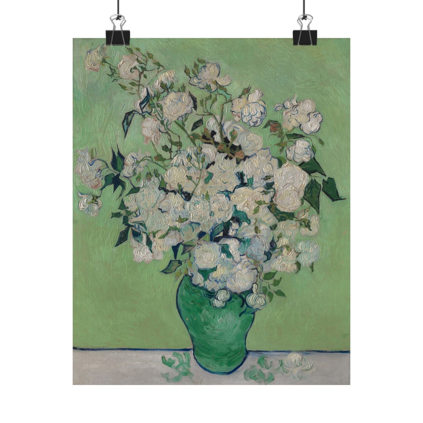 Van Gogh- Fine Art Prints - Reproduction - Flowers in a Vase - Floral Vertical Poster - Artistic Home Décor for Nature Lovers