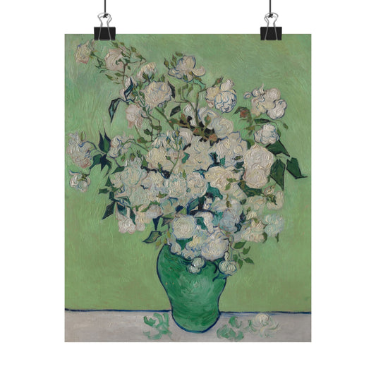 Van Gogh- Fine Art Prints - Reproduction - Flowers in a Vase - Floral Vertical Poster - Artistic Home Décor for Nature Lovers