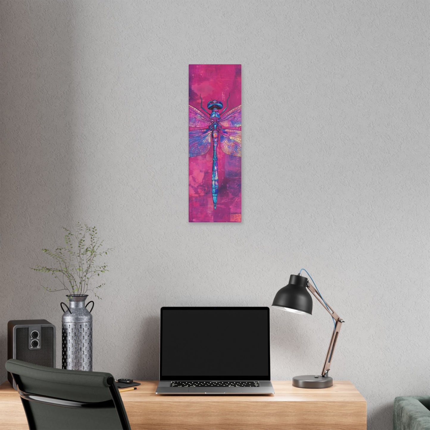 Vibrant Dragonfly - Secret Garden Series -  Fine Art Print on Canvas