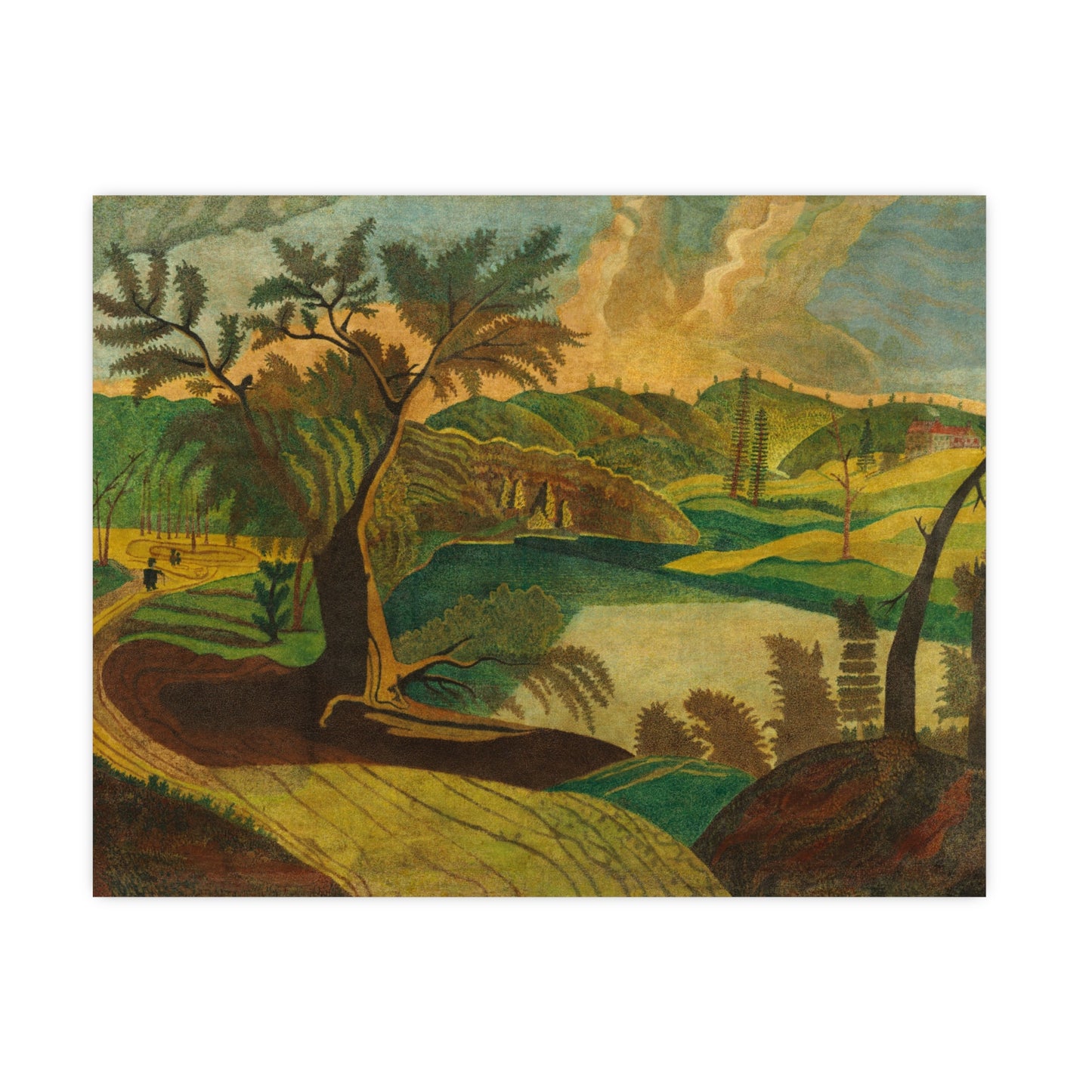 Stylized Landscape - Modern Abstract Fine Art Poster