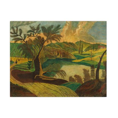 Stylized Landscape - Modern Abstract Fine Art Poster